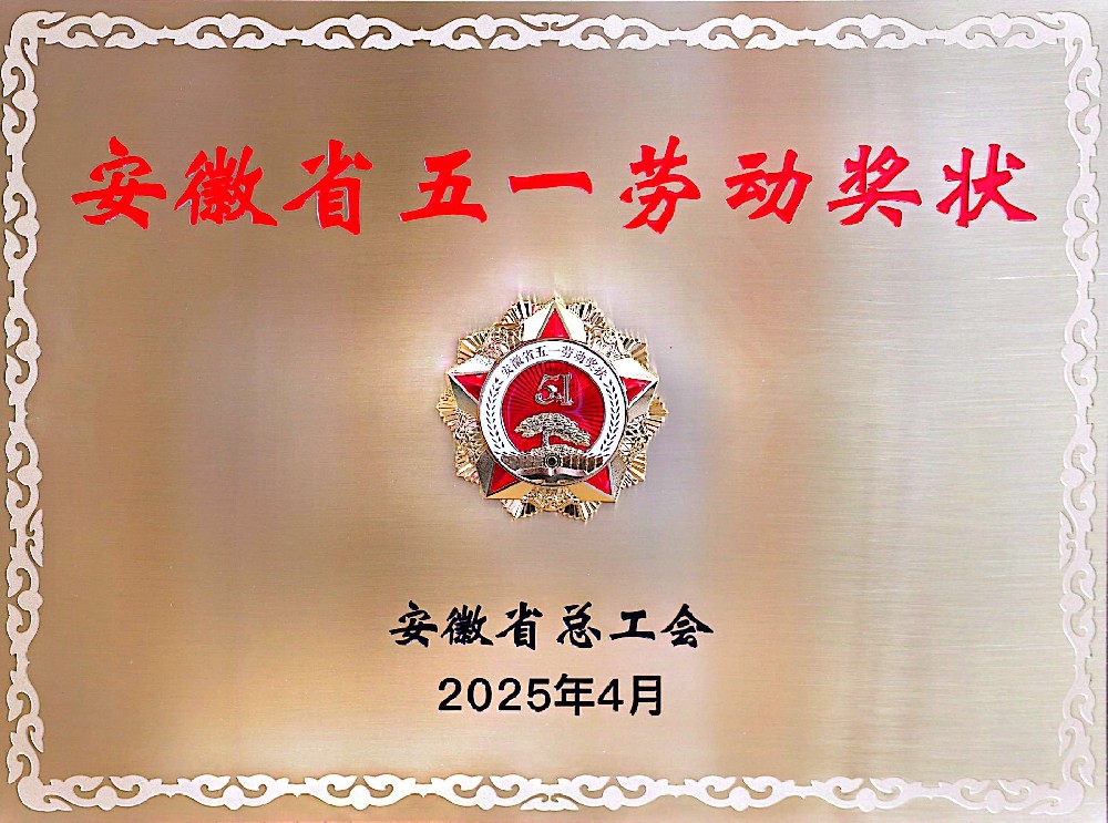 安徽省五一劳动奖状
